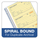 Adams Two-Part Rent Receipt Book, Two-Part Carbonless, 2.75 x 4.75, 4/Page, 200 Forms