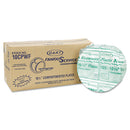 Dart Famous Service Plastic Dinnerware, Plate, 3-Compartment, 10.25" dia, White, 125/Pack, 4 Packs/Carton