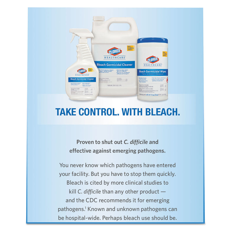 Clorox Bleach Germicidal Cleaner, 128 oz Refill Bottle