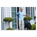 Glad Drawstring Large Trash Bags, 30 gal, 1.05 mil, 30" x 33", Black, 15/Box