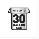 Glad Drawstring Large Trash Bags, 30 gal, 1.05 mil, 30" x 33", Black, 90/Carton