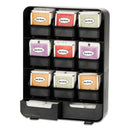 Mind Reader Baggy Nine-Drawer Tea Bag and Accessory Holder, 10.24 x 4.33 x 13.11, Black