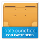 Pendaflex Expandable Kraft Retention Jackets, Straight Tab, Letter/Legal Size, Brown, 100/Box