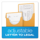 Pendaflex Expandable Kraft Retention Jackets, Straight Tab, Letter/Legal Size, Brown, 100/Box