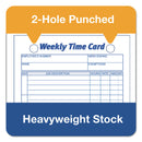 TOPS Weekly Employee Time Cards, One Side, 4.25 x 6.75, 100/Pack