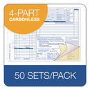 TOPS Auto Repair Four-Part Carbonless, Four-Part Carbonless, 8.5 x 11, 50 Forms