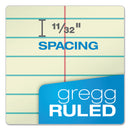 TOPS Gregg Steno Pads, Gregg Rule, 80 Green-Tint 6 x 9 Sheets