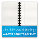 TOPS Royale Wirebound Business Notebooks, 1 Subject, Medium/College Rule, Black/Gray Cover, 11.75 x 8.25, 96 Sheets