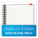 TOPS Royale Wirebound Business Notebooks, 1 Subject, Medium/College Rule, Black/Gray Cover, 11.75 x 8.25, 96 Sheets