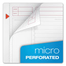 TOPS JEN Action Planner, 1 Subject, Narrow Rule, Black Cover, 8.5 x 6.75, 100 Sheets