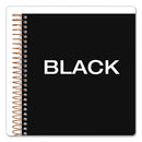 TOPS JEN Action Planner, 1 Subject, Narrow Rule, Black Cover, 8.5 x 6.75, 100 Sheets