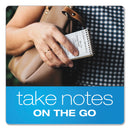 TOPS Second Nature Wirebound Notepads, Narrow Rule, Randomly Assorted Cover Colors, 50 White 3 x 5 Sheets