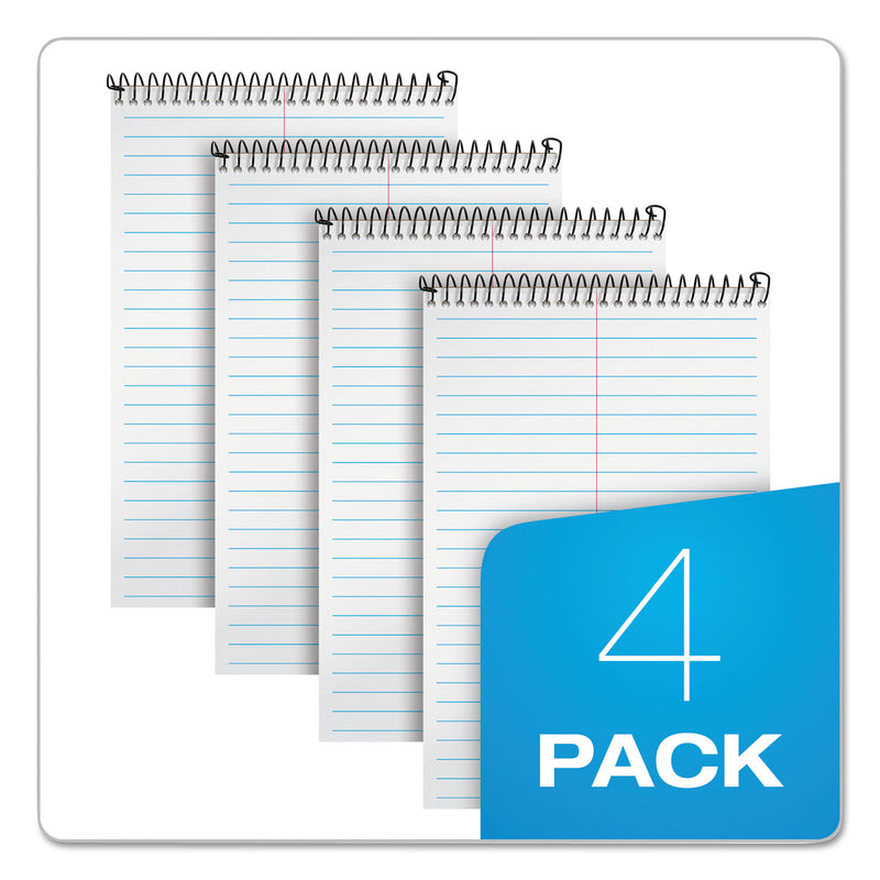 TOPS Second Nature Recycled Notepads, Gregg Rule, Brown Cover, 70 White 6 x 9 Sheets