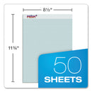 TOPS Prism Quadrille Perforated Pads, Quadrille Rule (5 sq/in), 50 Blue 8.5 x 11.75 Sheets, 12/Pack