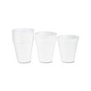 Dart Foam Drink Cups, 6 oz, White, 25/Bag, 40 Bags/Carton