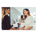 Avery Flexible Adhesive Name Badge Labels, 3 3/8 x 2 1/3, White/Gold Border, 120/PK