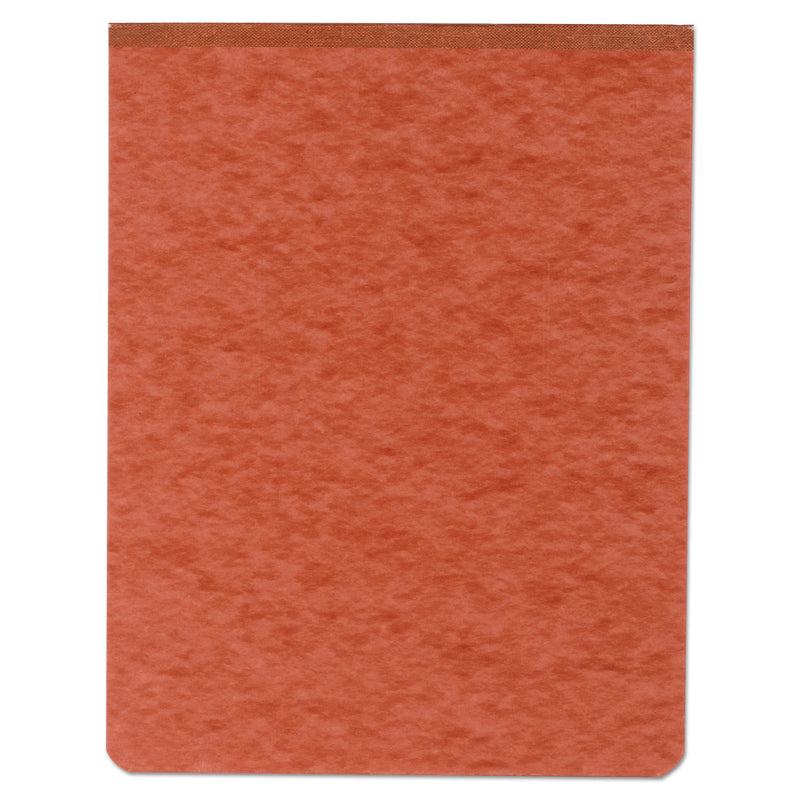 ACCO Pressboard Report Cover with Tyvek Reinforced Hinge, Two-Piece Prong Fastener, 2" Capacity, 8.5 x 11, Red/Red