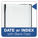 TOPS Royale Casebound Business Notebooks, 1 Subject, Medium/College Rule, Black/Gray Cover, 10.5 x 8, 96 Sheets