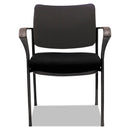 Alera IV Series Guest Chairs, Fabric Back/Seat, 24.8" x 22.83" x 32.28", Black, 2/Carton