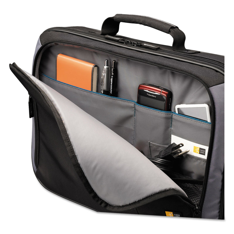 Case Logic Track Clamshell Case, Fits Devices Up to 18", Dobby Nylon, 19.3 x 3.9 x 14.2, Black