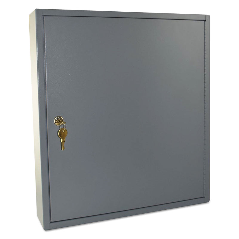 SteelMaster Steel Key Cabinet, 90-Keys, Steel, Gray, 3.5 x 16.5 x 18.38