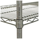 Alera NSF Certified Industrial Four-Shelf Wire Shelving Kit, 36w x 18d x 72h, Silver