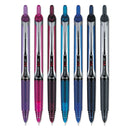 Pilot Precise V5RT Roller Ball Pen, Retractable, Extra-Fine 0.5 mm, Assorted Ink and Barrel Colors, 7/Pack