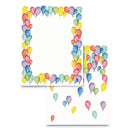 Astrodesigns Pre-Printed Paper, 28 lb Bond Weight, 8.5 x 11, Balloons, 100/Pack