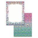 Astrodesigns Pre-Printed Paper, 28 lb Bond Weight, 8.5 x 11, Confetti, 100/Pack