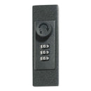 Durable Locking Key Cabinet, 36-Key, Brushed Aluminum, Silver, 11.75 x 4.63 x 11