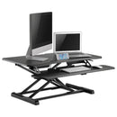 Alera AdaptivErgo Two-Tier Sit-Stand Lifting Workstation, 37.38" x 26.13" x 4.69" to 19.88", Black