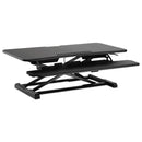 Alera AdaptivErgo Two-Tier Sit-Stand Lifting Workstation, 37.38" x 26.13" x 4.69" to 19.88", Black