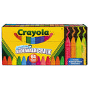 Crayola Ultimate Sidewalk Chalk, 4" x 0.5" Diameter, 60 Assorted Colors, 64/Set