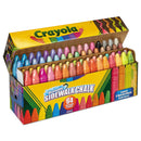 Crayola Ultimate Sidewalk Chalk, 4" x 0.5" Diameter, 60 Assorted Colors, 64/Set