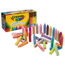 Crayola Ultimate Sidewalk Chalk, 4" x 0.5" Diameter, 60 Assorted Colors, 64/Set