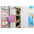 Durable VARIO Magnetic Wall Reference System, 5 Panels, 10 Pockets, Assorted Borders