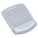 Fellowes PlushTouch Mouse Pad with Wrist Rest, 7.25 x 9.37, Lattice Design