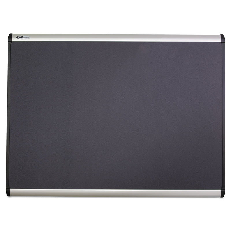 Quartet Prestige Plus Magnetic Fabric Bulletin Board, 48 x 36, Aluminum Frame