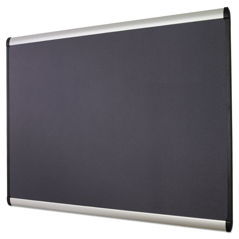 Quartet Prestige Plus Magnetic Fabric Bulletin Board, 36 x 24, Aluminum Frame