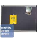 Quartet Prestige Plus Magnetic Fabric Bulletin Board, 36 x 24, Aluminum Frame