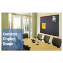 Quartet Prestige Plus Magnetic Fabric Bulletin Board, 48 x 36, Mahogany Frame
