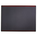 Quartet Prestige Plus Magnetic Fabric Bulletin Board, 36 x 24, Mahogany Frame