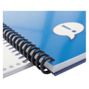 GBC ProClick Easy Edit Spines, 5/8" Diameter, 110 Sheet Capacity, Black, 100/Box