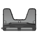 Universal 30-Sheet Three-Hole Power Assist Punch, 7 mm Holes, Black