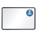 Quartet Contour Dry-Erase Board, Melamine, 24 x 18, White Surface, Black Frame