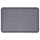 Quartet Contour Fabric Bulletin Board, 36 x 24, Light Blue, Plastic Navy Blue Frame