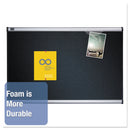 Quartet Prestige Embossed Foam Bulletin Board, 72 x 48, Black, Aluminum Frame