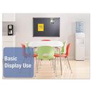 Quartet Prestige Euro-Style Embossed Foam Bulletin Board, 48 x 34 7/16, Black/Alum Frame