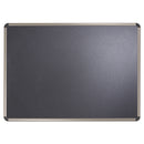 Quartet Prestige Euro-Style Embossed Foam Bulletin Board, 36 x 24, Black/Aluminum Frame