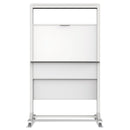 Quartet Motion Dual-Track Mobile Magnetic Dry-Erase Easel, Two 40 1/2 x 34 Panels, White